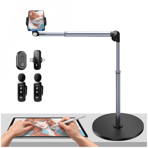 yAyusi Long Arm Phone Mount with Mic