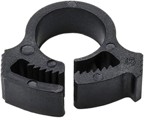 HellermannTyton SNP2GHS0M4 Snapper Hose Clamps.365/.408" Min/Max Diameter, PA66GF13%, Black, 1000/pkg
