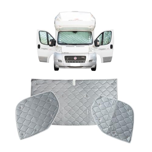 Marvix Stores de protection thermiques pour habitacle 9 couches de qualité supérieure pour Fiat Ducato, Boxer & Relay 2006-2025 pour camping-car et fourgon...