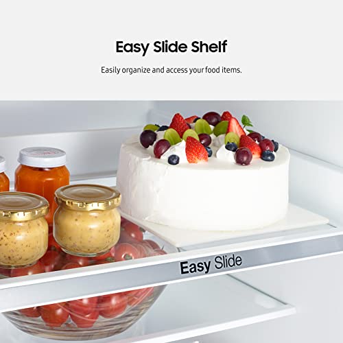 Samsung 11.3 Cu Ft 24" Bottom Freezer Refrigerator, Slim Width For Small Spaces, Even Cooling, Led Lighting, Slide Shelf, Rb10Fsr4Esr/Aa, Fingerprint Resistant Stainless Steel #TOP6