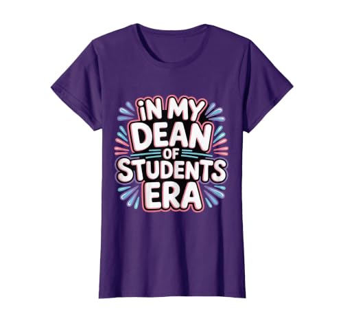in My Dean of Students Era Counselor Faculty School - T-Shirt, Women, Purple, Large