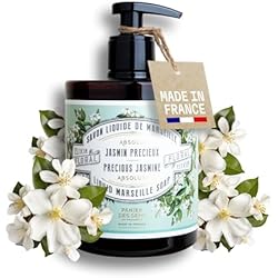 Panier des Sens Jasmine Liquid Hand Soap, 16.9 fl oz | Premium French Liquid Hand Soap | Savon de Marseille Soap | 97% Natural Ingredients | Gentle Daily Cleansing