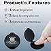 Fingerprint Ink Pad 2 Pack Black Thumbprint Ink Pad for Notary Supplies Mini Fingerprint Kit for Identification Security ID Fingerprint Cards Law Enforcement Fingerprint Office Contract Use