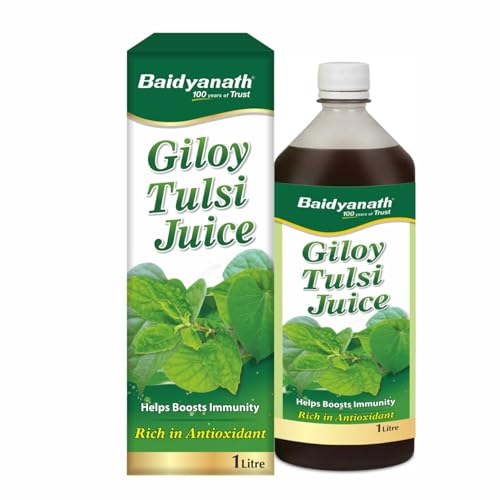 Baidyanath Giloy Tulsi Herbal Juice - 1000ml | Helps Boost Immunity & Promotes Good Health | Supports Respiratory Wellness (Pack of 1)