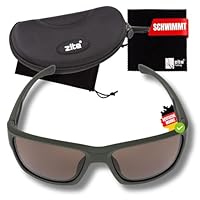 Zite Fishing Polarisationsbrille | Orus | Polbrille Angeln verspiegelt, UV400 & Schwimmfähig | Ultraleichte Angelbrille mit Hardcase & Tasche | Angelbrille polarisiert zum Angeln, Fishing Glasses