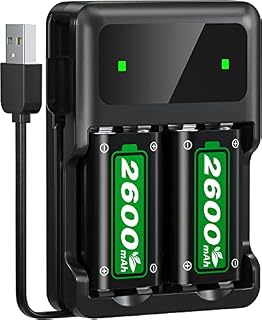 Xbox Controller Battery Pack for Xbox Series X|S/Xbox One, 2.5 Hours Fast Charging 2x2600mAh Batteries for Xbox One/Xbox Series X|S/Xbox One S/Xbox One X/Xbox One Elite Controller