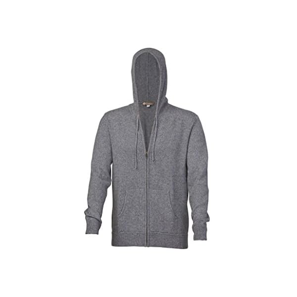 Cashmere Boutique 100% Pure Cashmere Hoodie Sweaters for Men – Full Zip, Long Sleeve, and Both Side Front Pockets - Image 3