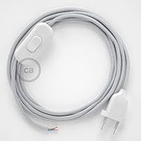 Creative Cables – Textilkabel Für Tischlampen | 1,80 M, Seideneffekt Gelb, Mit Schalter & Stecker