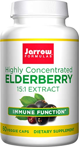 Jarrow Formulas Elderberry, Supports Immune Function, 350 mg, 60 Veggie Caps