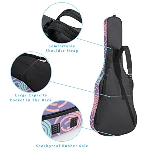 Étui de protection rembourré pour guitare acoustique classique Motif géométrique, Multicolore 01., 42.9×16.9×4.7 in… - Les Beatles, Paul McCartney, John Lennon, RIngo Starr, George Harrison Étui de protection rembourré pour guitare acoustique classique Motif géométrique, Multicolore 01., 42.9x16.9x4.7 in… – Image 4