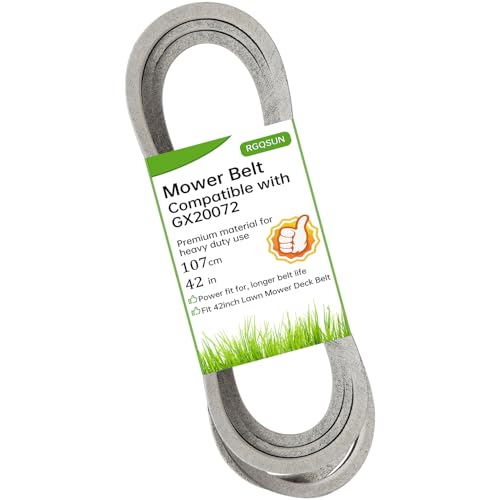 42 inch Lawn Mower Deck Belt Compatible with John Deere GX20072 GY20570 Deck Drive Belt Compatible with L 100 130 1742 D100 D110 D120 D130 X110 X125 X145 E100 E110 E120