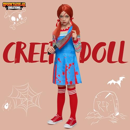 Disfraz Creepy Doll para Niñas Halloween miniatura 2