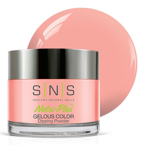 SNS Nail Dip Powder, Gelous Color Dipping Powder - Luscious Mauve (Pink/Pastel, Cream) - Long-Lasting Dip Nail Color Lasts 14 Days - Low-Odor & No UV Lamp Required - 1oz