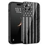 HQUSZPT Compatiable for iPhone 14 Case,Designed for iPhone case 14,Update Full Prtection Camera System,Slim Shockproof Protective Cover,Retro American Flag
