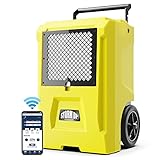 ALORAIR Storm DP Single-Voltage Dehumidifier, 110 PPD Commercial Dehumidifier with Smart APP Control, Industrial Dehumidifier for Basements, Garages, and Flood Restoration, 5 years warranty, Yellow