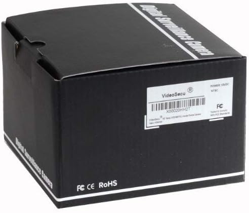 Miniatura 5 de VideoSecu Cámara de seguridad domo 600TVL CCD incorporado al aire libre visión nocturna a prueba de vandalismo infrarrojo IR 0.142 in lente gran