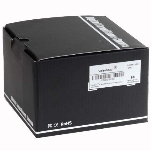 Videosecu Dome Built-In Ccd Security Camera 600Tvl Outdoor Day Night Vision Vandal Proof Ir Infrared 3.6Mm Wide Angle Lens For Home Cctv Dvr Surveillance System With Power Supply Me4 #TOP4