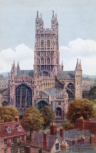 Peinture sur Toile Contre les Murs Vides Image Décoration Chambre Cathédrale de Gloucester