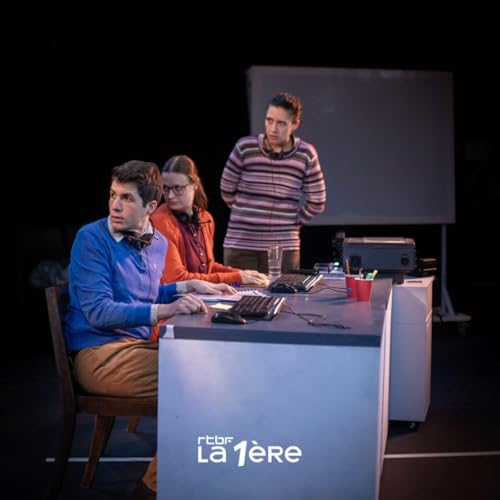 Thibault Sartori et Justine Rouet Chabaux pour "Des gens au travail " au th&eacute;&acirc;tre Les Riches-Claires &agrave; Bruxelles