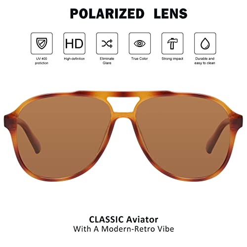 mosanana Polarized Aviator Sunglasses for Women and Men Mod. CHARMER2