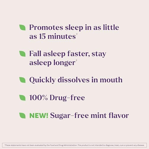 Natrol Melatonin 10 mg Fast Dissolve Tablets, Sugar-Free Peppermint, 60 Ct - image 2