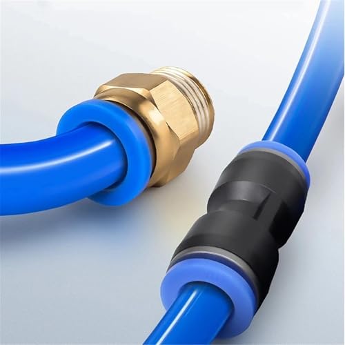 Conector neumático PY de 4mm en plástico negro para manguera de aire 5