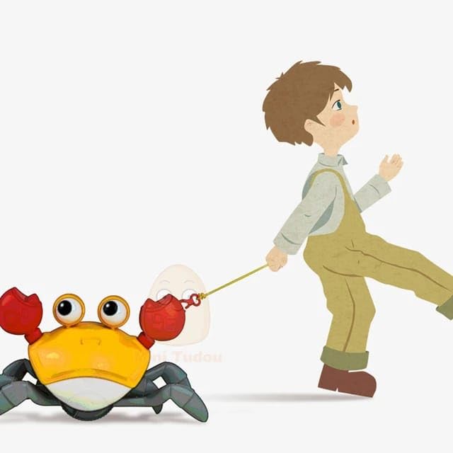 Image of COSMOBABY Premium Crawling and Swimming Bath Toy Crab for Boys and Girls Proudly Made in India
