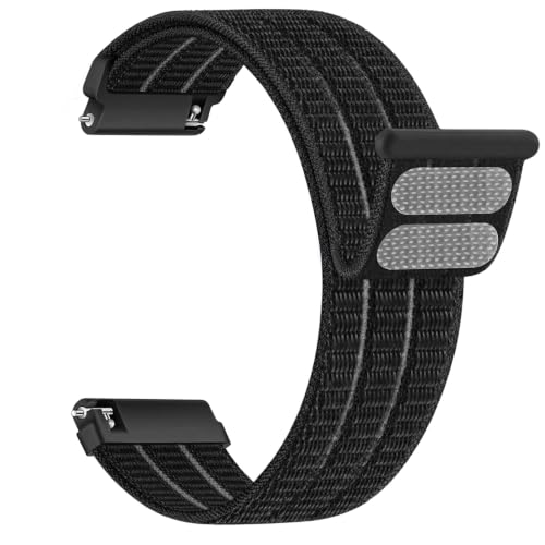 Nylon 20mm Quick Release Watch Band for Samsung Galaxy Watch 7 6 5 4 FE 40mm 44mm/6 4 Classic/5 Pro 45mm Men/Women,Sport Loop Strap for Garmin Vivoactive 5/6/3/3 Music/Forerunner 165/55/245/Venu sq 2 - image 1