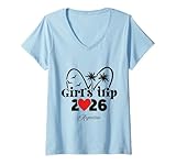 Mujer Viaje de Chicas 2026 para Mujeres Argentina Camiseta Cuello V