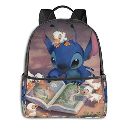 AOOEDM Lilo Stitch Mochila Unisexs Student Bag Mochilas clásicas Ligeras con Cremallera