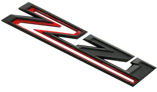 Image of 2 Pack 2019-2025 Z71 Emblem Decals Side Badges Compatible with Silverado Z71 Parts 84632695 (Black Red)