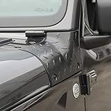 Hochwertiges ABS-Material – Hergestellt aus hochwertigem ABS-Kunststoff, diese Jeep-Kappen-Rüstung ist mit einer strukturierten schwarzen Oberfläche für aggressive und gute Aussehen. ABS ist ein extrem starkes Material, das für sein geringes Gewicht, seine hervorragende Haltbarkeit und Schlagfestigkeit bekannt ist.