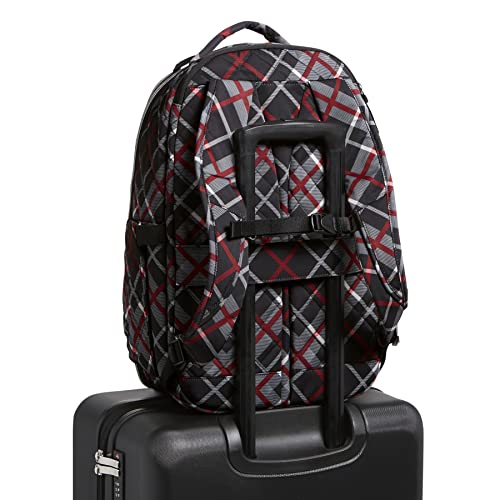 Vera Bradley Women's Performance Twill Travel Backpack Travel Bag, Paris Plaid, One Size #TOP5