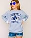 Olive Loves Apple Vintage Buffalo 1960 Football Sweatshirt for Men Women and Kids Distressed Game Day Pullover Gray Sweatshirt Youth XS