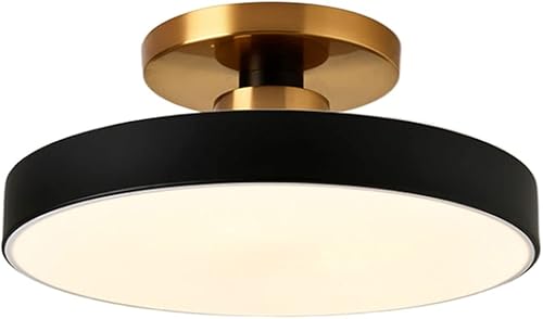 HDGNKG Lámpara de techo redonda de metal fácil de instalar 3000 k4000 k6500 k LED de montaje empotrado lámpara de techo plana súper brillante para