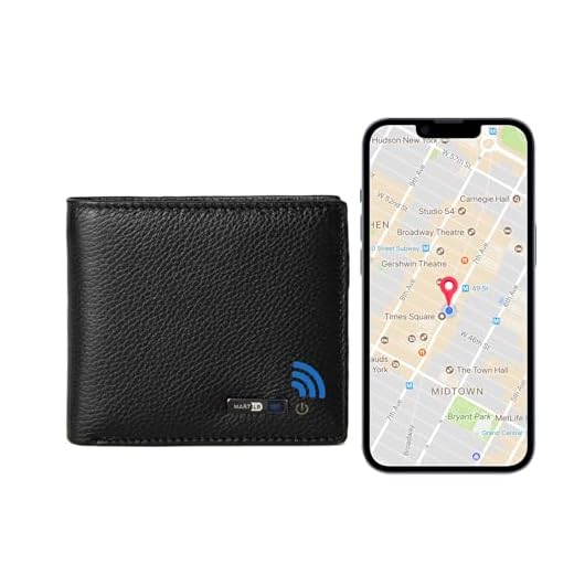 SMART CC Trackable Bluetooth Anti-Lost Wallet for Men, Minimalist Slim Leather Wallet with GPS Position Locator & Finder Tracker credit card Gift Box