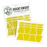 FORMA TRAPEZOIDE UNIVERSALE. Include 16 trapezi riflettenti nella dimensione standard del settore da 2 pollici, compatibile con caschi antincendio, caschi da bici, computer portatili, tazze e altro ancora. Dimensioni per l'identificazione professionale, la marcatura del rango o la personalizzazione dell'equipaggiamento elegante.