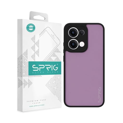 Image of SPRIG Compatible with Oppo Reno 13 5G EdgeTone Back Cover Drop Tested Shock Proof Mobile Case for Men, Women, Boys and Girls with Camera Protection (Black Transparent)
