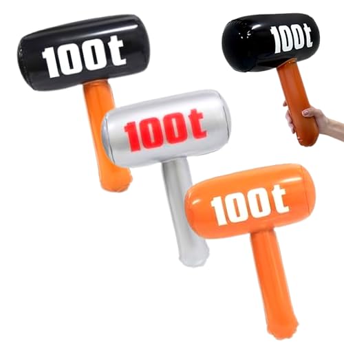 【嬉しい 縁日 用品】3種 100t エアー ビニール ハンマー 12本 セット 全長34センチ 景品 おもちゃ 〔 祭り/イベント/子供会/露天/縁日 〕 玩