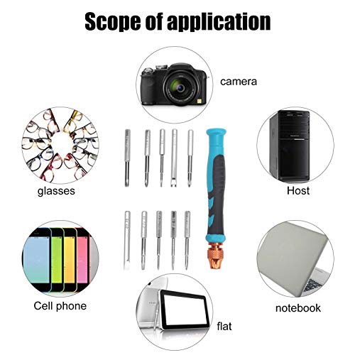 Kit de ferramentas de reparo, aço cromo-vanádio, antiderrapante, chave de fenda portátil para reparo