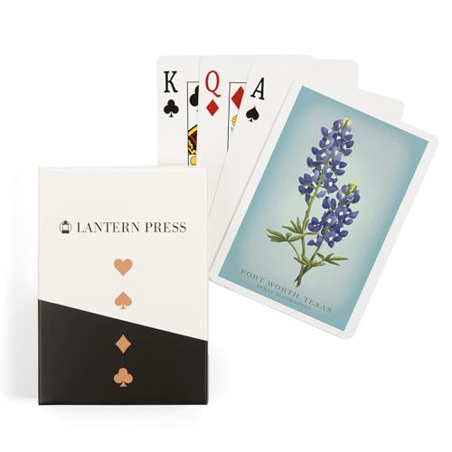 Lantern Press Baraja de Cartas Póker Bluebonnet 52 Unidades