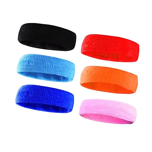 BRIGHTFUFU 6 Unidades fitness sade jó cabeta absorvente cômoda brindes arco de cabelo headbsnd para