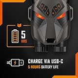 Night Vision Goggles - Nightfox Ember Infrared Night Vision Binoculars, Easy to Use, Large Screen, 4x Zoom, 250m Range, 4K Video, NVG Goggle Binocular for Wildlife, Camping - Image 7