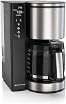 Hamilton Beach 14 Cup Programmable Coffee Maker with Easy Measure Reusable Filter, Removable 70 oz Water Reservoir, Touchscreen, Auto Shut-Off, Drip Coffee Machine, Black & Stainless Steel, 46220 | Easy Measure Light Up Reusable Filter | Removable 70