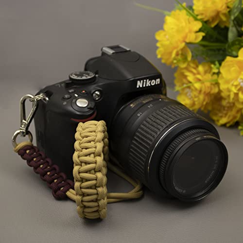 Image of Paracord Wrist | Camera Strap for Robust Hand Grip To Hold All DSLR Camera | Heavy gear | Binocular -Alloy camera strap