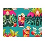 Ultra douce et durable : fabriquée à partir de flanelle de qualité supérieure, cette couverture en peluche imprimée cocktails tropicaux est incroyablement douce au toucher et conçue pour durer. Il résiste au rétrécissement et aux plis, conservant sa forme et son apparence au fil du temps.