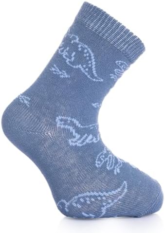 HelloBaby HelloBaby Erkek Bebek 3lü Soket Çorap Dinozor Baskılı Yok - Görsel 2