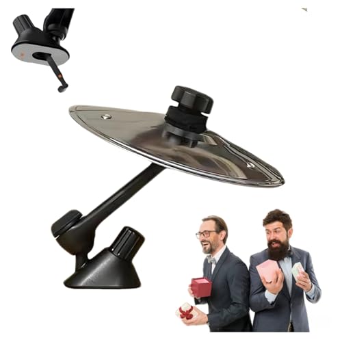 Ryfpdml Prato de choque de carro, grade de ventilação de pratos de carro, rotação de 360°, fácil instalação, torna a sua condução mais divertida com pratos musicais, presente de