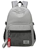 Classic Backpack Haversack Travel School Bag Student Simple Daypack Bookbag by Mygreen(Gray)