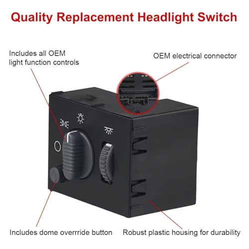 Interruptor de faros delanteros 15755595 soluciona parpadeo de luces en Silverado 5
